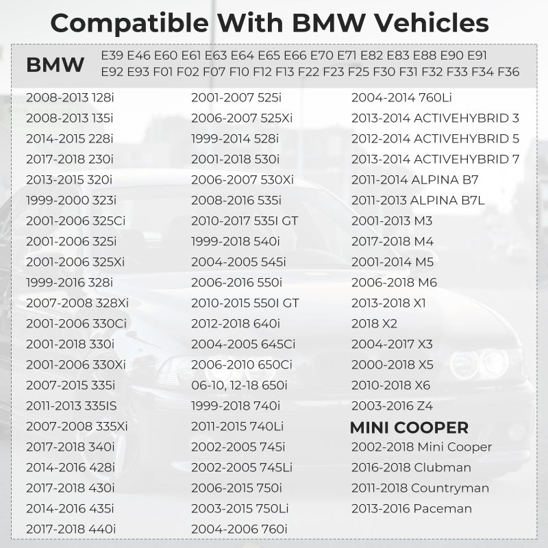 Manymiba Gas Cap  Fuel Cap For BMW Mini Cooper X1 X2 X3 X4 X5 X6 128i 135i 228i 320i 323i 325i xi 328i 330i 335i 428i 525i 528i 530i 535i 650i 740i 745i 750i M3 M4 M5 M6 Z4 E39 E46 E60 E90 F01 F02 F07 10844 - Image 2